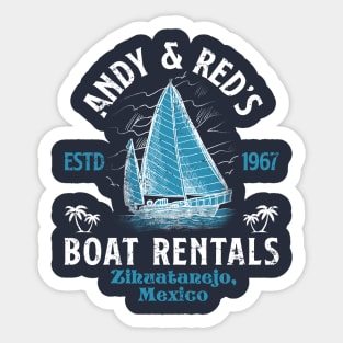 Andy & Red's Boat Rentals Shawshank Sticker